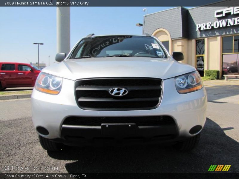 Bright Silver / Gray 2009 Hyundai Santa Fe GLS