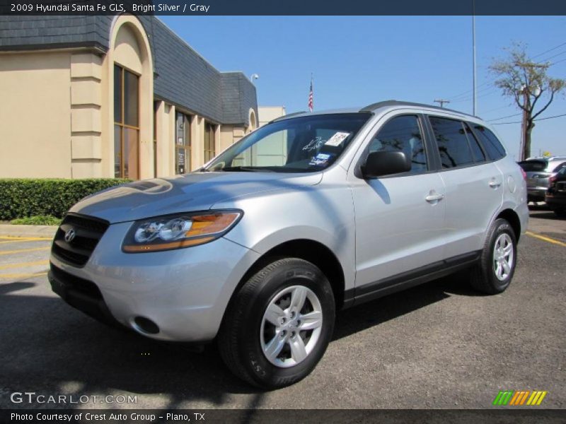 Bright Silver / Gray 2009 Hyundai Santa Fe GLS
