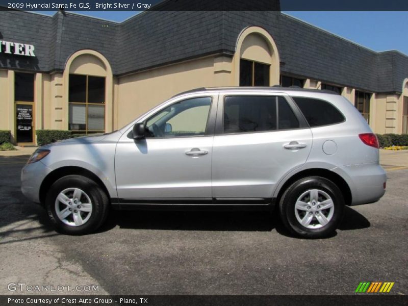 Bright Silver / Gray 2009 Hyundai Santa Fe GLS