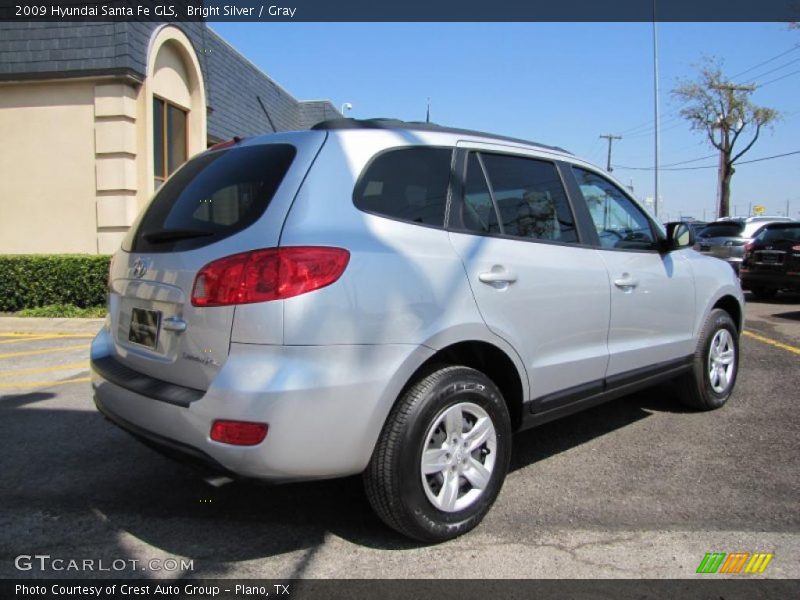 Bright Silver / Gray 2009 Hyundai Santa Fe GLS