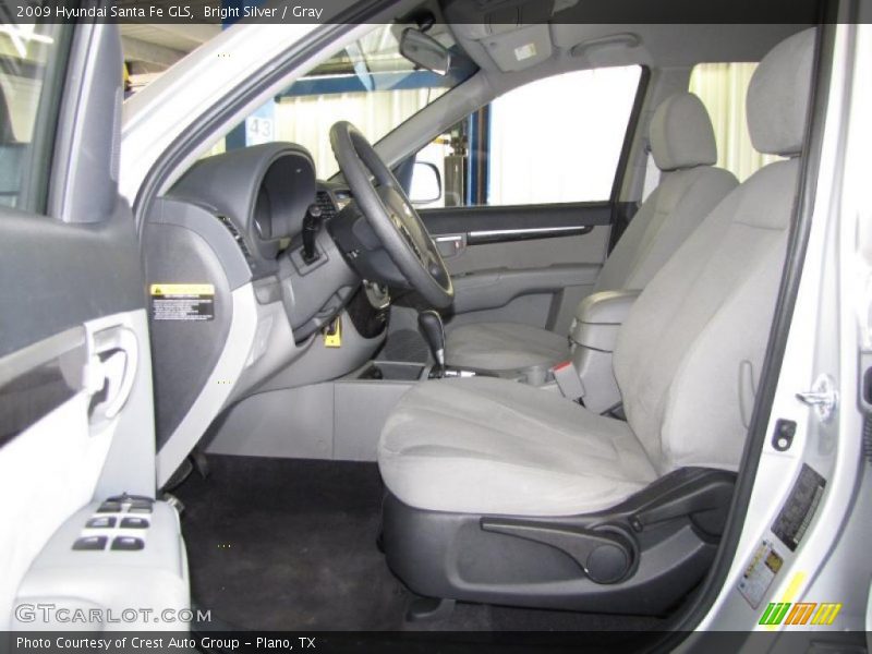 Bright Silver / Gray 2009 Hyundai Santa Fe GLS