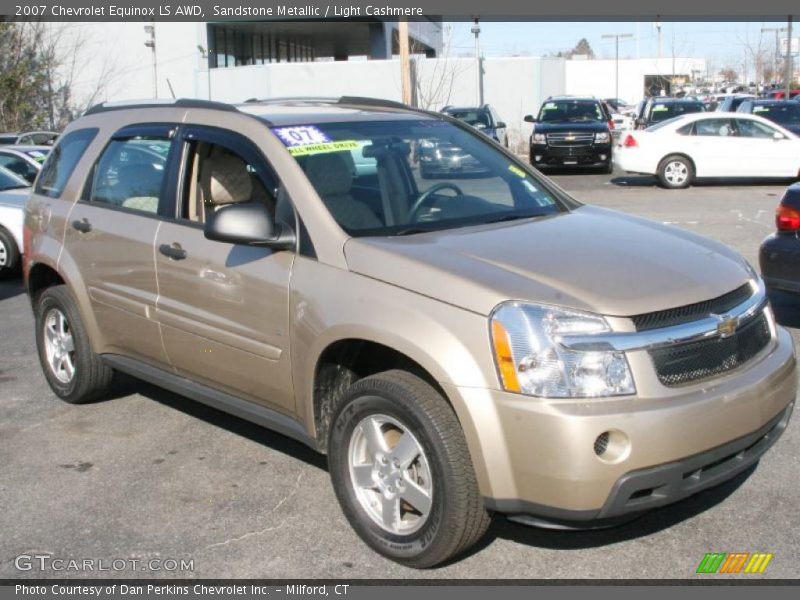 Sandstone Metallic / Light Cashmere 2007 Chevrolet Equinox LS AWD