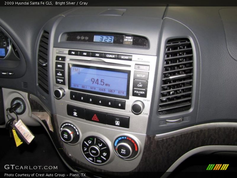 Bright Silver / Gray 2009 Hyundai Santa Fe GLS