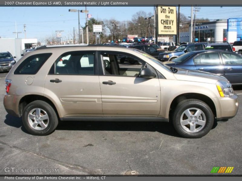 Sandstone Metallic / Light Cashmere 2007 Chevrolet Equinox LS AWD
