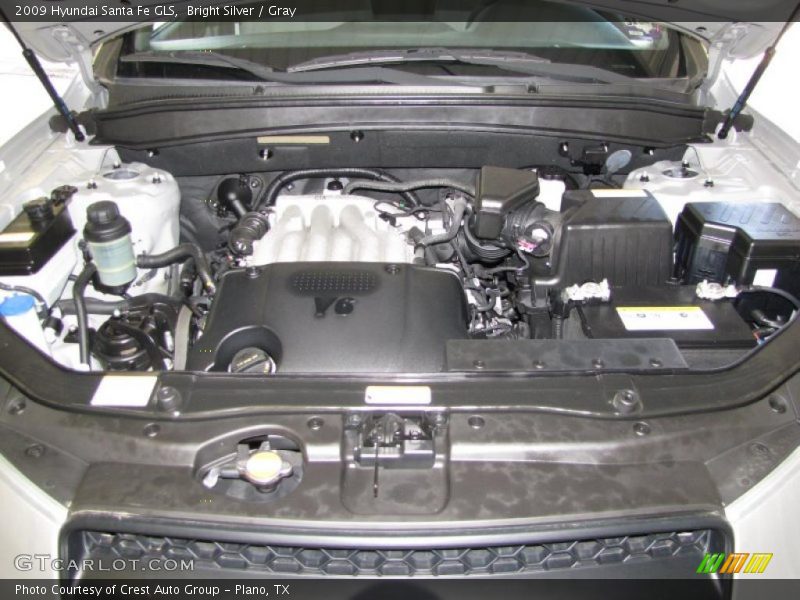 Bright Silver / Gray 2009 Hyundai Santa Fe GLS