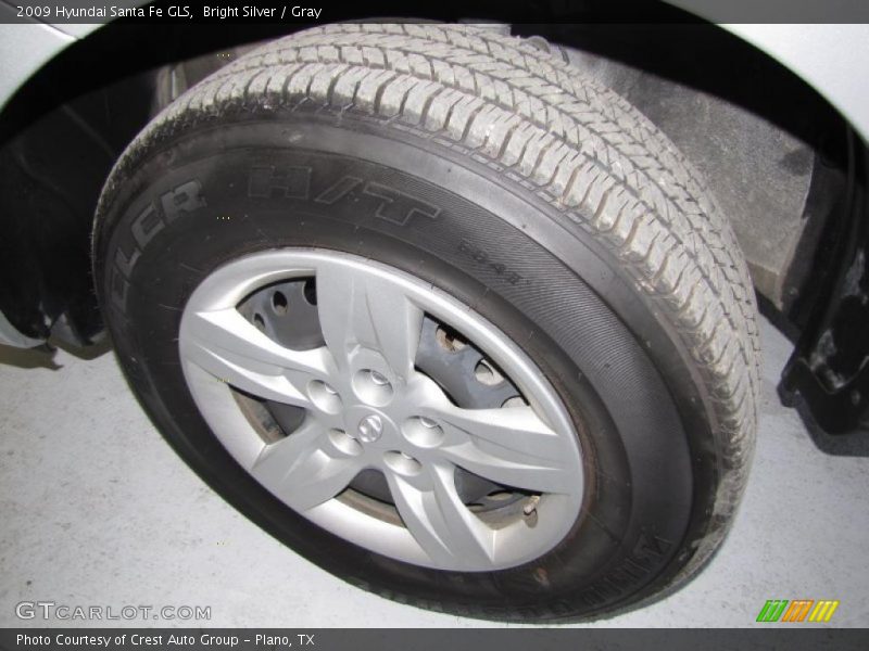 Bright Silver / Gray 2009 Hyundai Santa Fe GLS