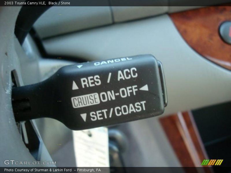 Black / Stone 2003 Toyota Camry XLE