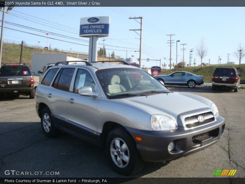 Smart Silver / Gray 2005 Hyundai Santa Fe GLS 4WD