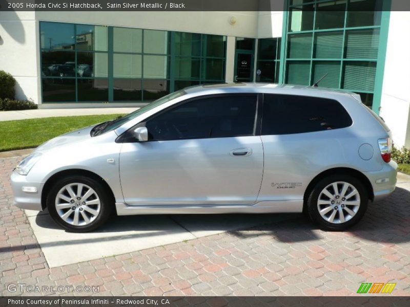 Satin Silver Metallic / Black 2005 Honda Civic Si Hatchback