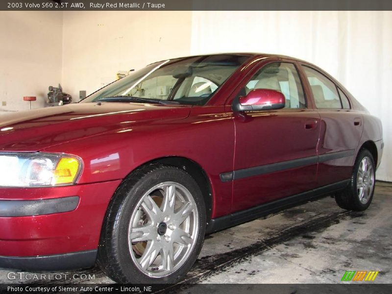 Ruby Red Metallic / Taupe 2003 Volvo S60 2.5T AWD