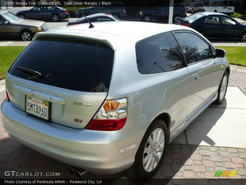 Satin Silver Metallic / Black 2005 Honda Civic Si Hatchback