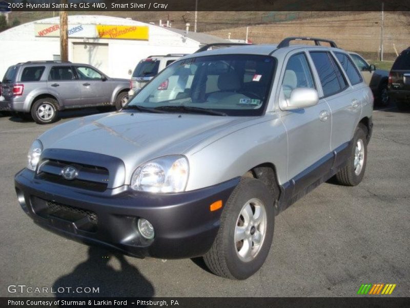 Smart Silver / Gray 2005 Hyundai Santa Fe GLS 4WD