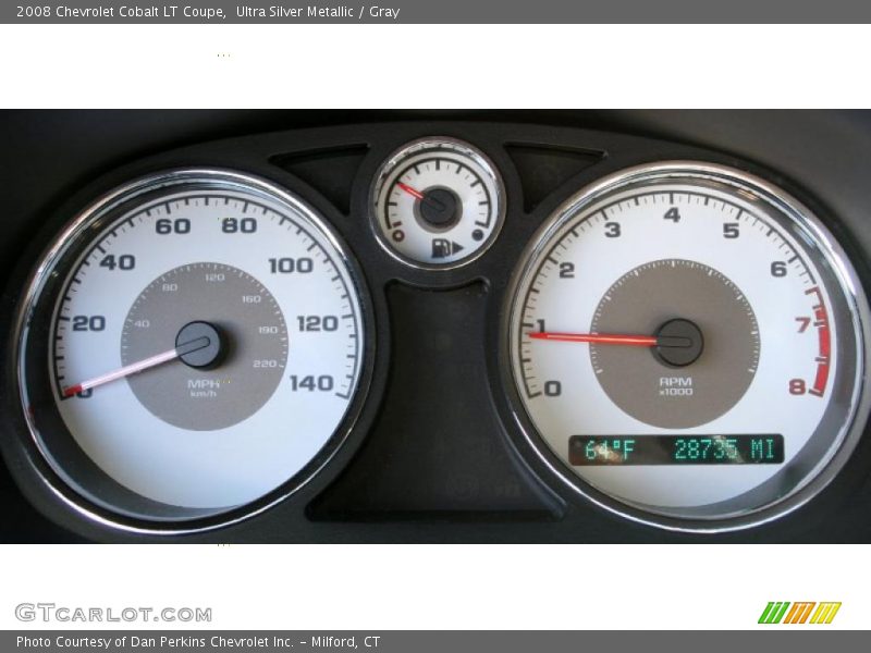 Ultra Silver Metallic / Gray 2008 Chevrolet Cobalt LT Coupe