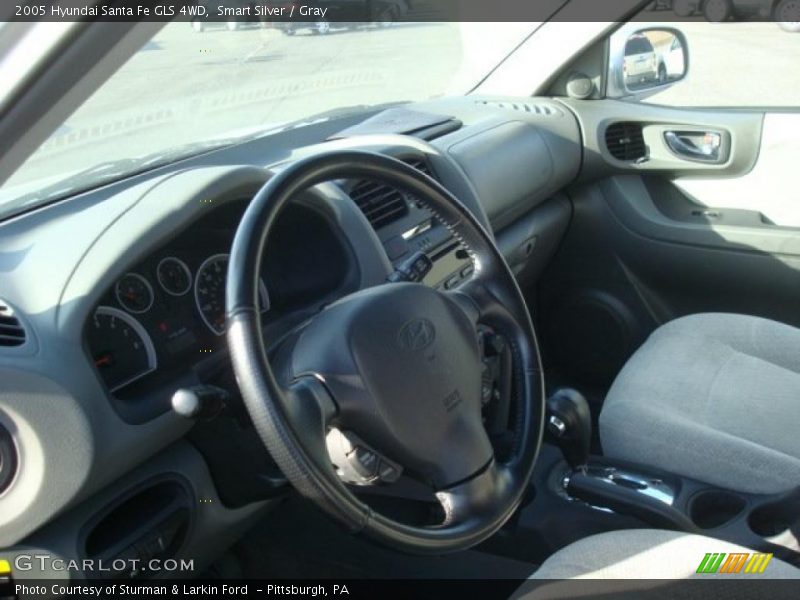 Smart Silver / Gray 2005 Hyundai Santa Fe GLS 4WD
