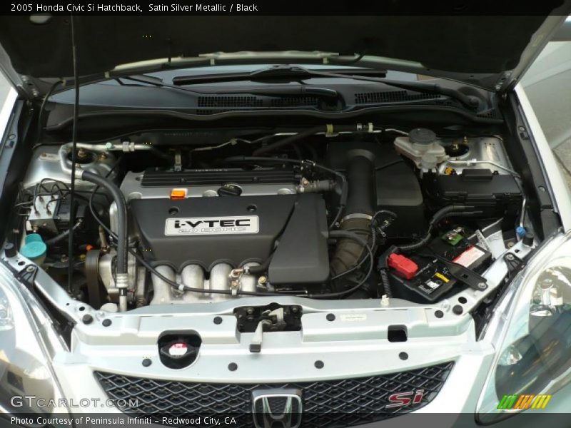 Satin Silver Metallic / Black 2005 Honda Civic Si Hatchback