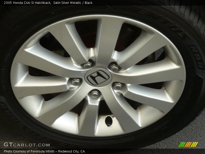 Satin Silver Metallic / Black 2005 Honda Civic Si Hatchback