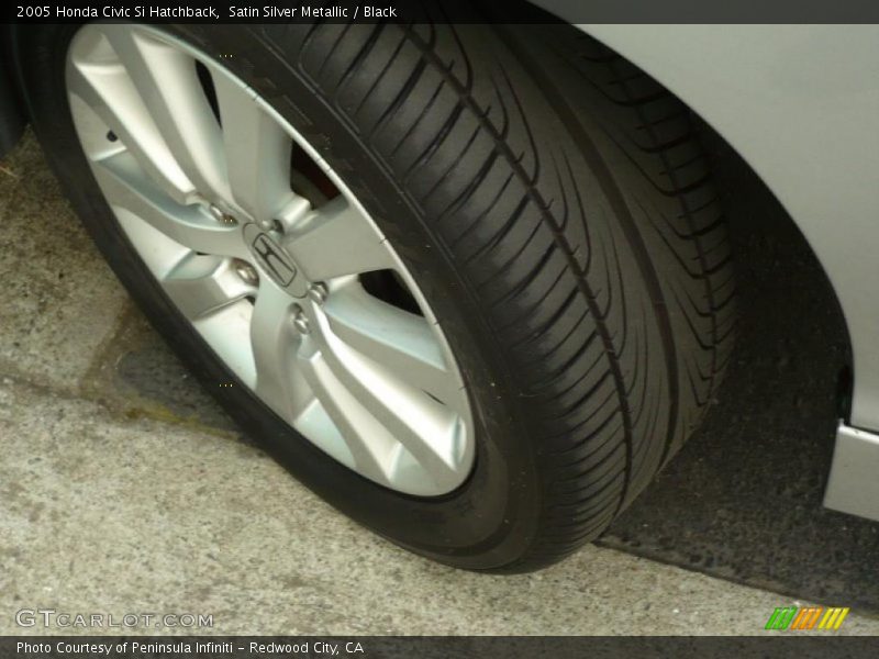 Satin Silver Metallic / Black 2005 Honda Civic Si Hatchback
