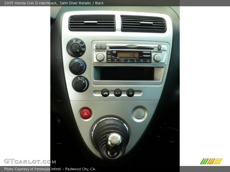 Satin Silver Metallic / Black 2005 Honda Civic Si Hatchback