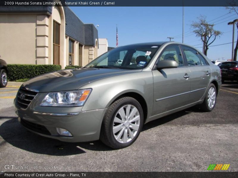 Natural Khaki Green / Camel 2009 Hyundai Sonata Limited V6