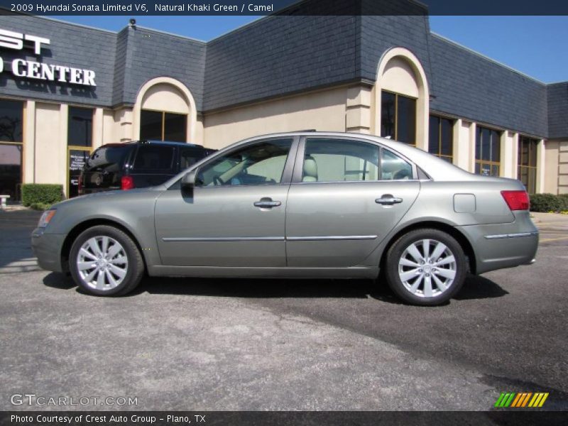 Natural Khaki Green / Camel 2009 Hyundai Sonata Limited V6