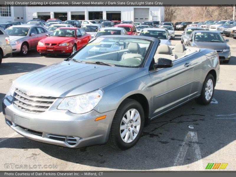 Silver Steel Metallic / Dark Slate Gray/Light Slate Gray 2008 Chrysler Sebring LX Convertible