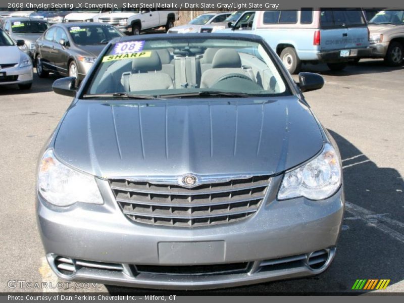 Silver Steel Metallic / Dark Slate Gray/Light Slate Gray 2008 Chrysler Sebring LX Convertible