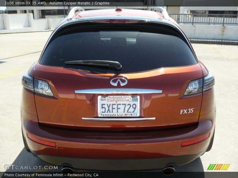 Autumn Copper Metallic / Graphite 2006 Infiniti FX 35 AWD