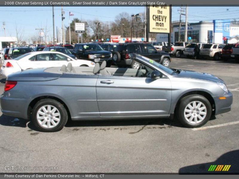 Silver Steel Metallic / Dark Slate Gray/Light Slate Gray 2008 Chrysler Sebring LX Convertible