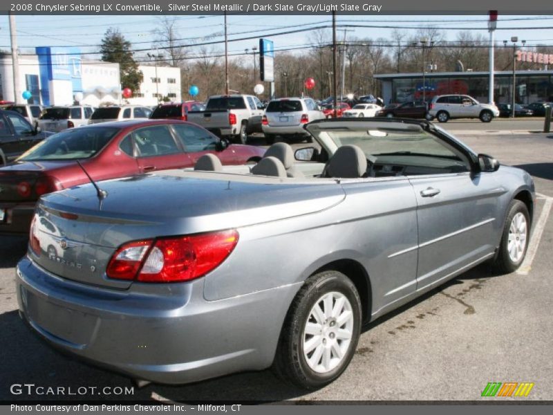 Silver Steel Metallic / Dark Slate Gray/Light Slate Gray 2008 Chrysler Sebring LX Convertible