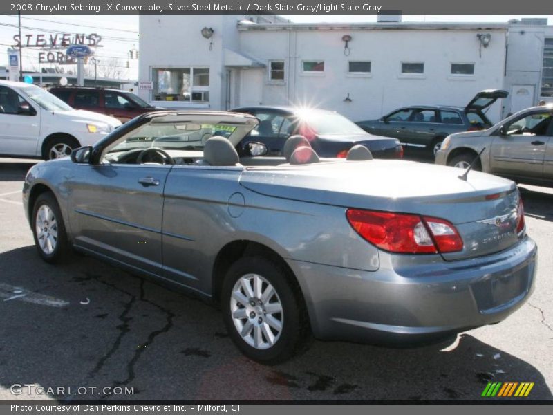 Silver Steel Metallic / Dark Slate Gray/Light Slate Gray 2008 Chrysler Sebring LX Convertible