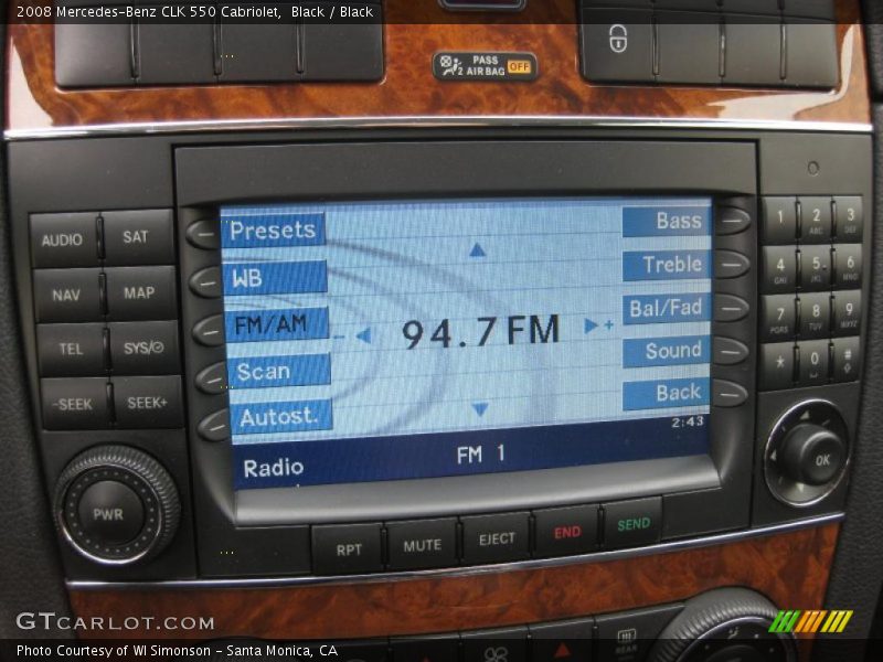 Black / Black 2008 Mercedes-Benz CLK 550 Cabriolet