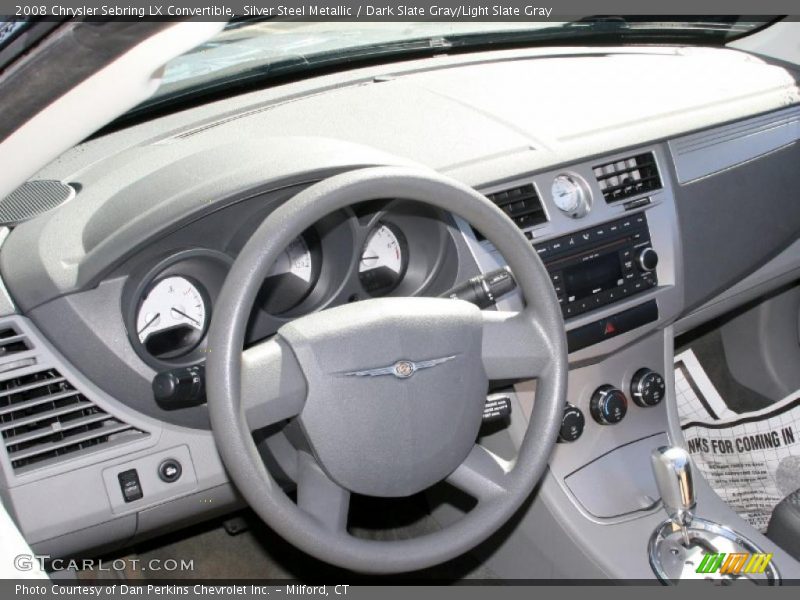 Silver Steel Metallic / Dark Slate Gray/Light Slate Gray 2008 Chrysler Sebring LX Convertible