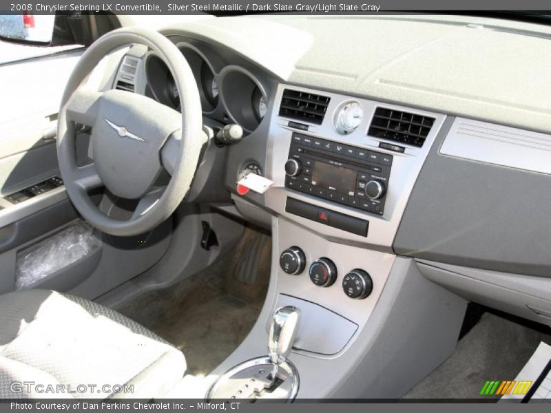 Silver Steel Metallic / Dark Slate Gray/Light Slate Gray 2008 Chrysler Sebring LX Convertible
