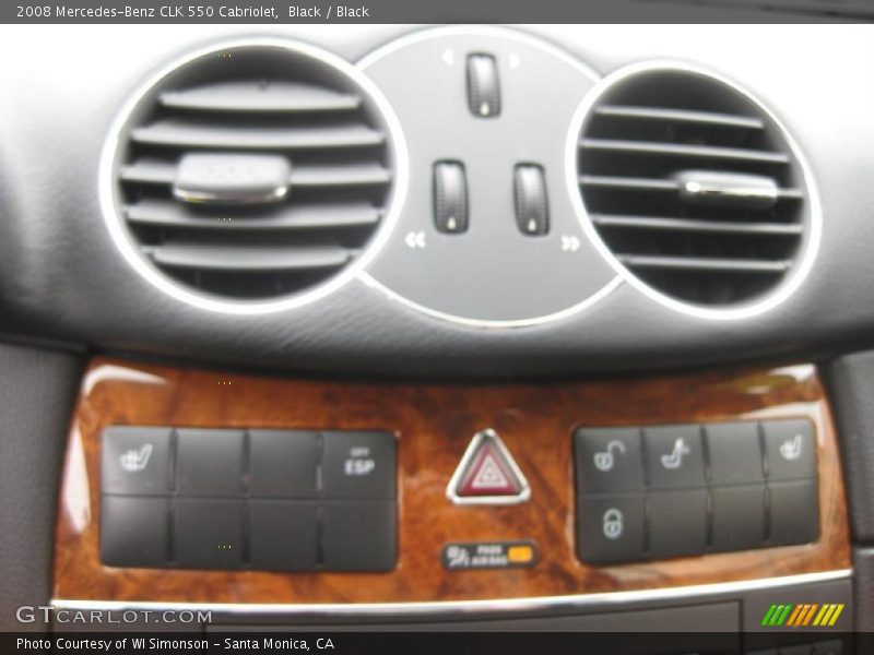Black / Black 2008 Mercedes-Benz CLK 550 Cabriolet
