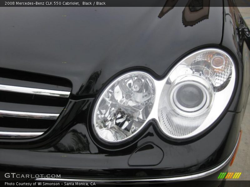 Black / Black 2008 Mercedes-Benz CLK 550 Cabriolet