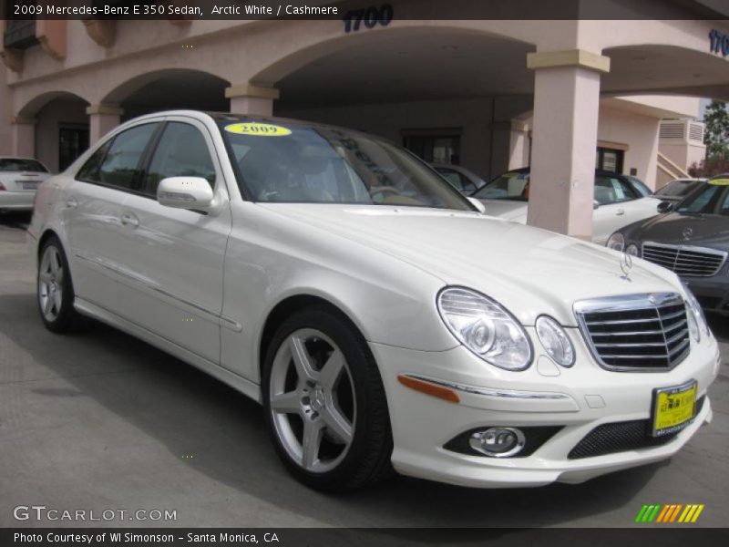 Arctic White / Cashmere 2009 Mercedes-Benz E 350 Sedan
