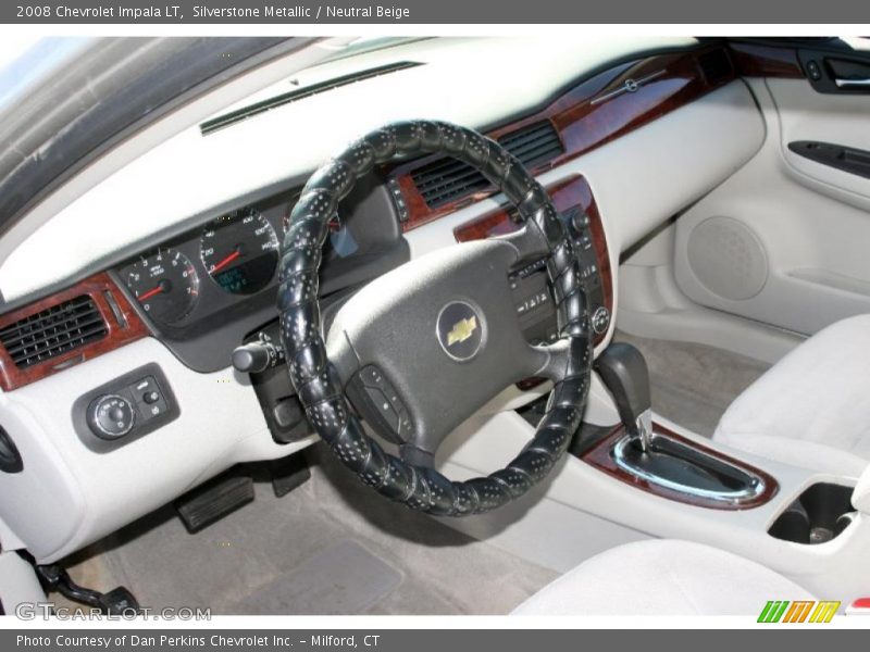 Silverstone Metallic / Neutral Beige 2008 Chevrolet Impala LT