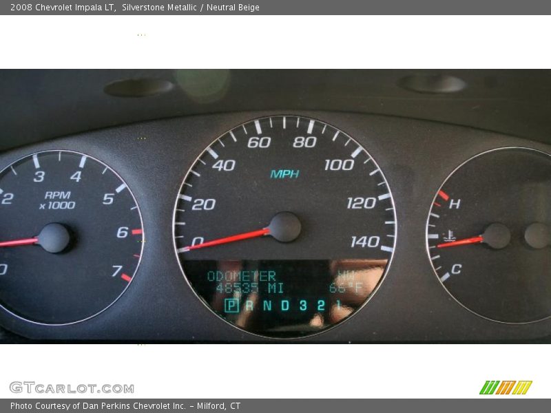 Silverstone Metallic / Neutral Beige 2008 Chevrolet Impala LT
