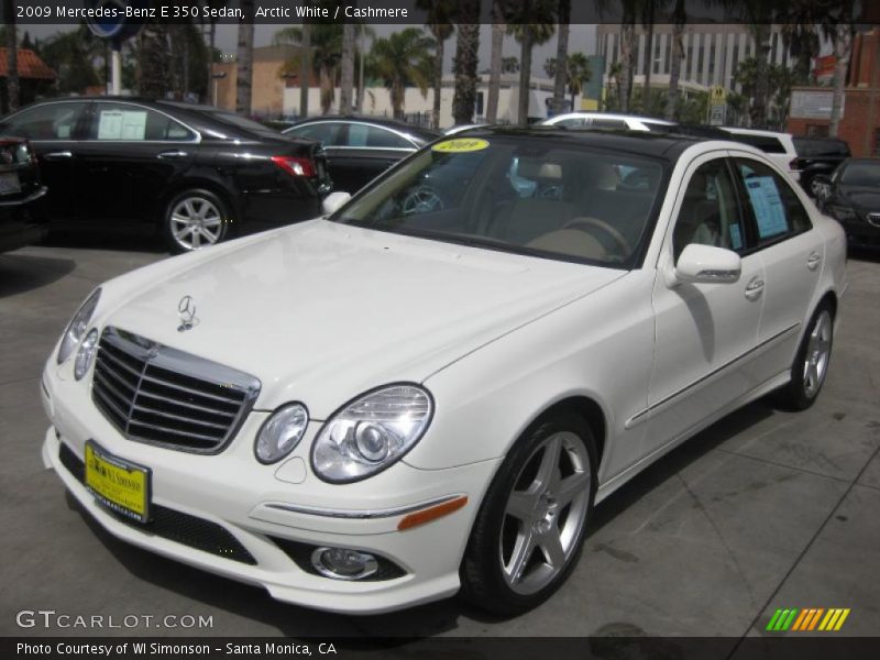 Arctic White / Cashmere 2009 Mercedes-Benz E 350 Sedan