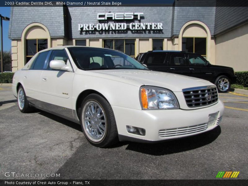 White Diamond / Neutral Shale Beige 2003 Cadillac DeVille DHS