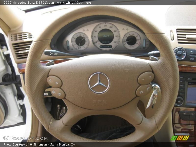 Arctic White / Cashmere 2009 Mercedes-Benz E 350 Sedan