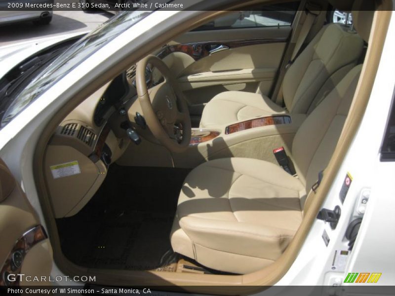 Arctic White / Cashmere 2009 Mercedes-Benz E 350 Sedan