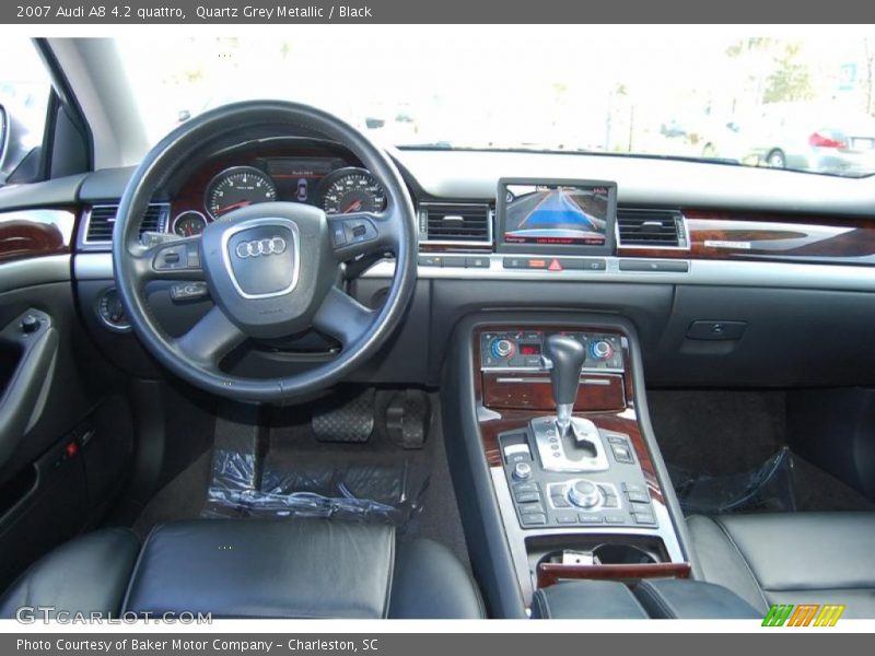 Quartz Grey Metallic / Black 2007 Audi A8 4.2 quattro