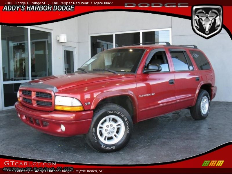 Chili Pepper Red Pearl / Agate Black 2000 Dodge Durango SLT