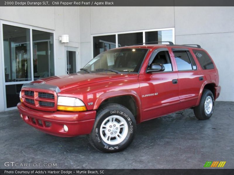 Chili Pepper Red Pearl / Agate Black 2000 Dodge Durango SLT