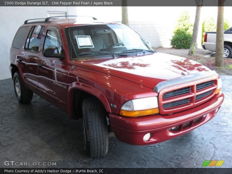 Chili Pepper Red Pearl / Agate Black 2000 Dodge Durango SLT