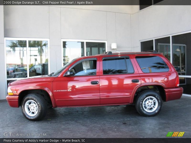 Chili Pepper Red Pearl / Agate Black 2000 Dodge Durango SLT