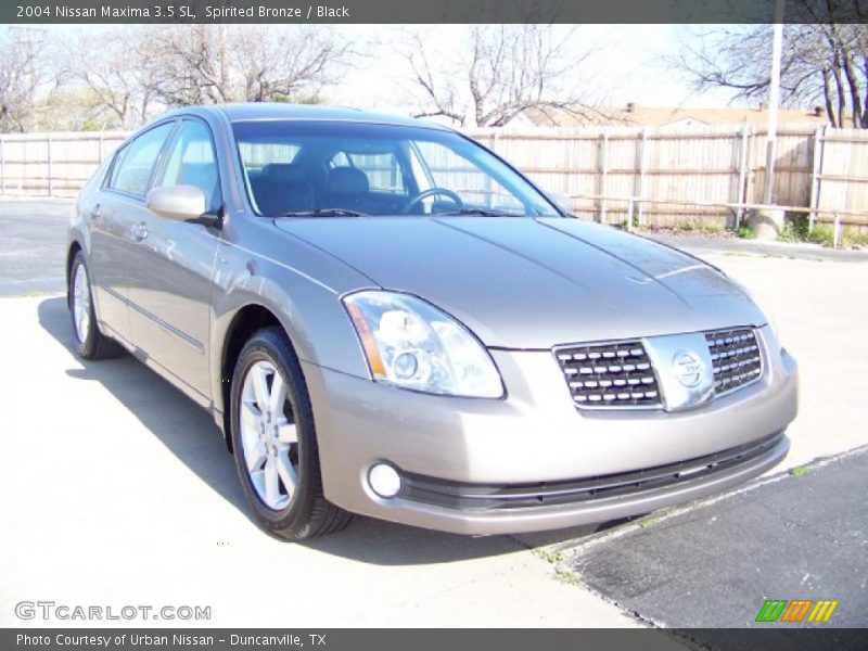 Spirited Bronze / Black 2004 Nissan Maxima 3.5 SL