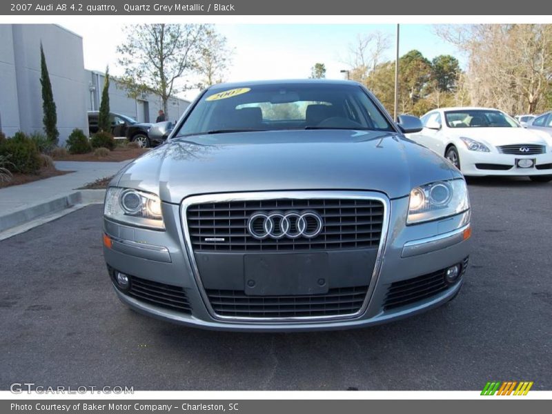 Quartz Grey Metallic / Black 2007 Audi A8 4.2 quattro