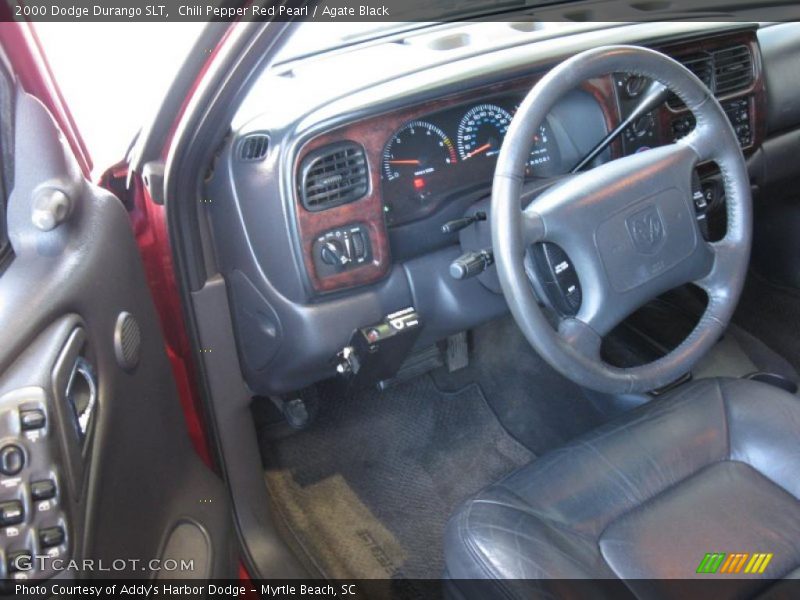 Chili Pepper Red Pearl / Agate Black 2000 Dodge Durango SLT